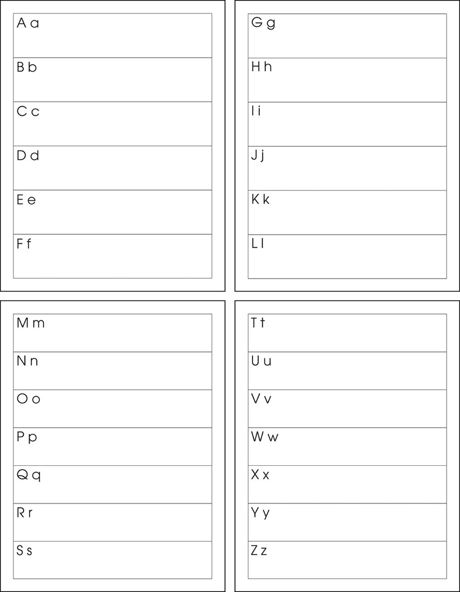 Beginning Sound Chart A-Z – Montessori Materials by Lakeview